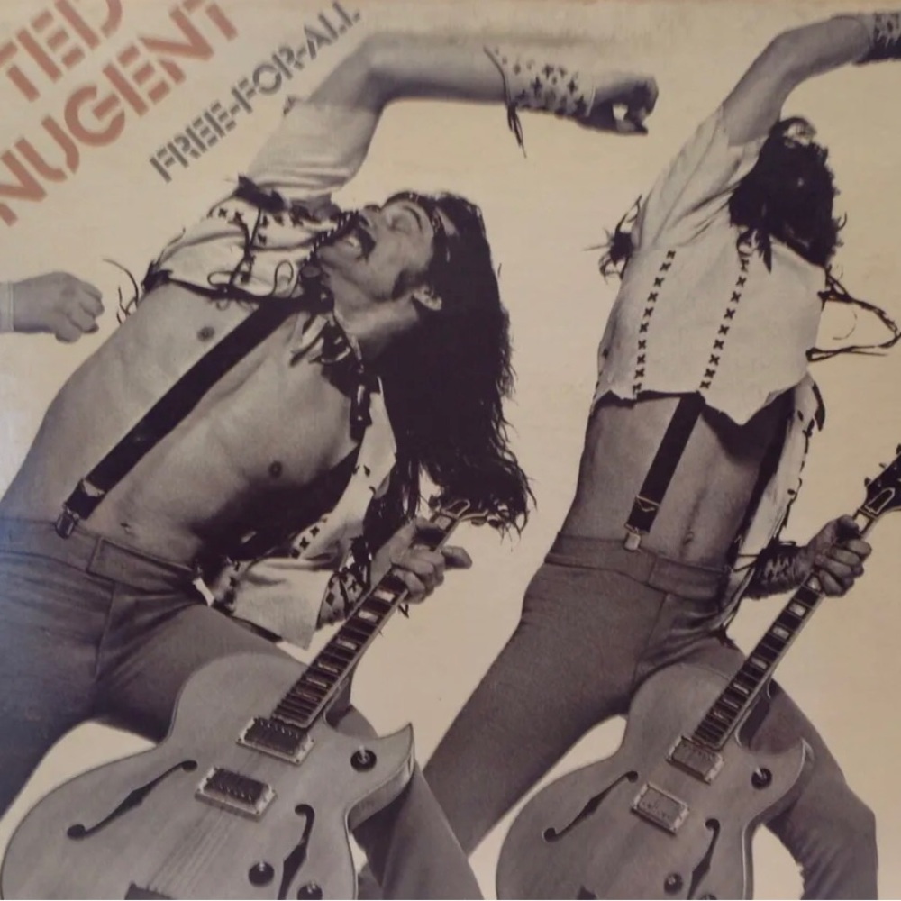 Ted Nugent Free For All 1976 Original Vinyl LP Record Album Epic PE34121